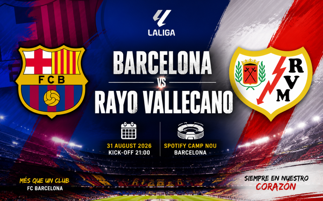 Barcelona vs Rayo Vallecano Isibikezelo Nezeluleko Zokubheja, 31 Agasti 2026
